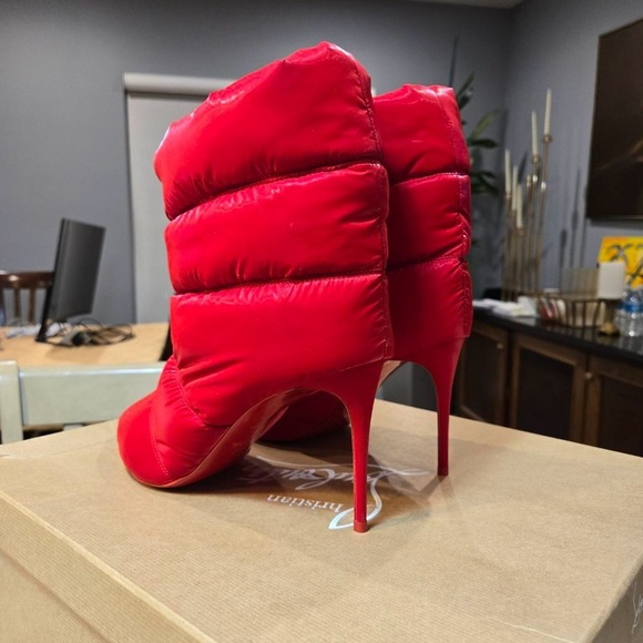 🔥 NEW Christian Louboutin Astro Pointue 85mm Puffer Booties Size 41 - Picture 8 of 14